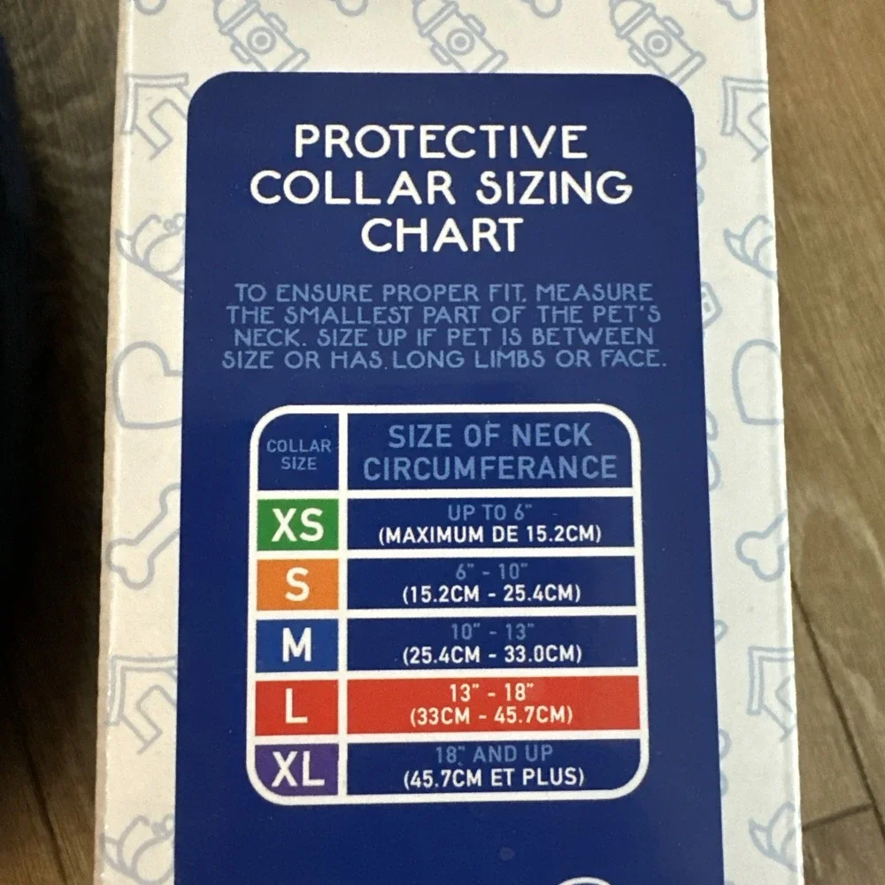 Calm Paws Inflatable‎ Protective Collar With Calming Disk Large Dogs 13-18